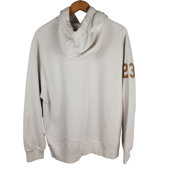 Nike White Hoodie with Gold and Black NC Wesleyan Lacrosse Graphic. XL. #181 - Picture 7 of 12